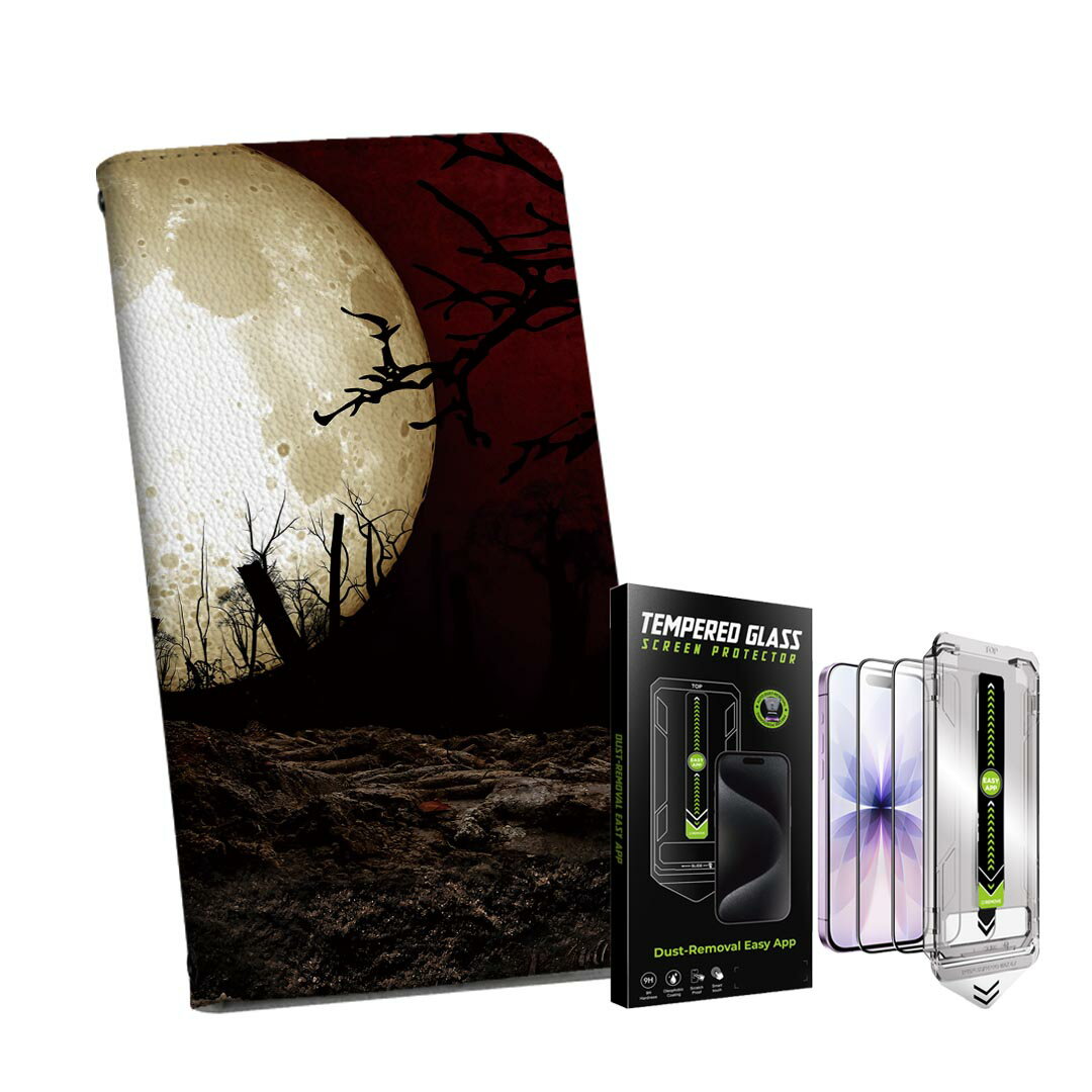 iPhone 13 6.1インチ 用 手帳型ケース ガラスフィルム 2枚 セット 各キャリア 共通対 ...