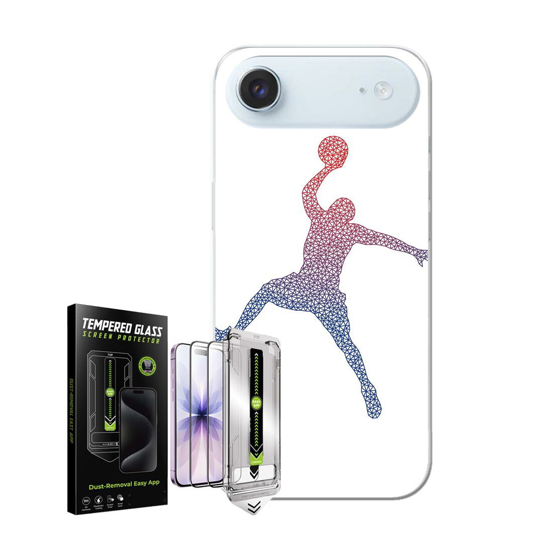 乐天商城 - iPhone Air 用 スマホカバー ガラスフィルム 2枚 セット 各キャリア 共通対応 ケース カバー ハードケース igcase 020044 スポーツ バスケット