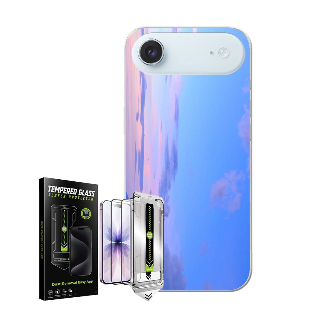 iPhone Air 用 スマホカバー ガラスフィルム 2枚 セット 各キャリア 共通対応 ケース カバー ハードケース igcase 009377 風景　景色　写真