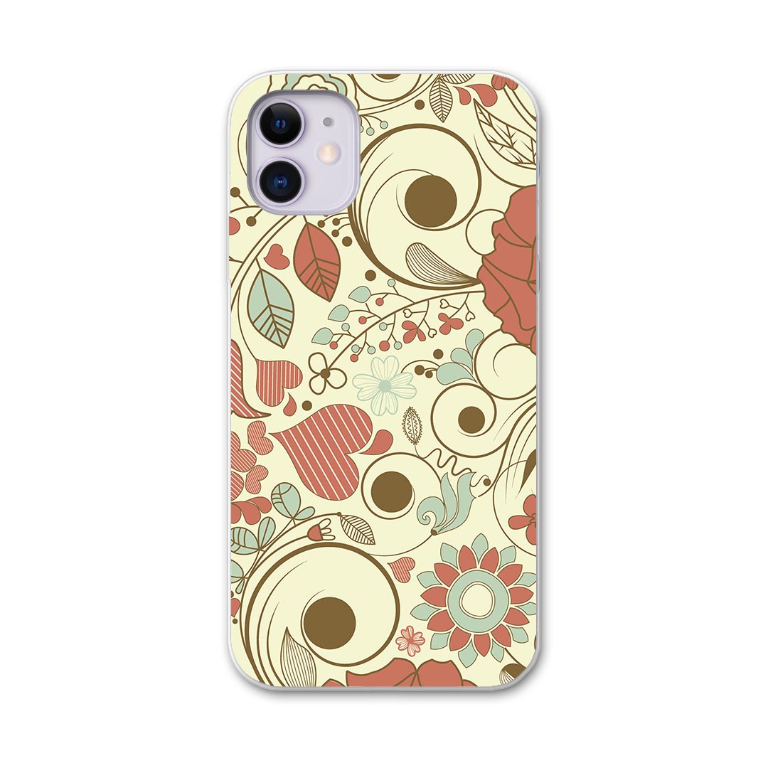 iPhone11 6.1インチ 専用 ソフトケース docomo ドコモ ソフトケース スマホカバー スマホケース ケース カバー tpu 001318 フラワー 花　植物