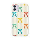 iPhone11 pro 5.8 インチ 専用 ソフトケース docomo ドコモ ソフトケース スマホカバー スマホケース ケース カバー tpu 002392 ラブリー リボン ボーダー カラフル
