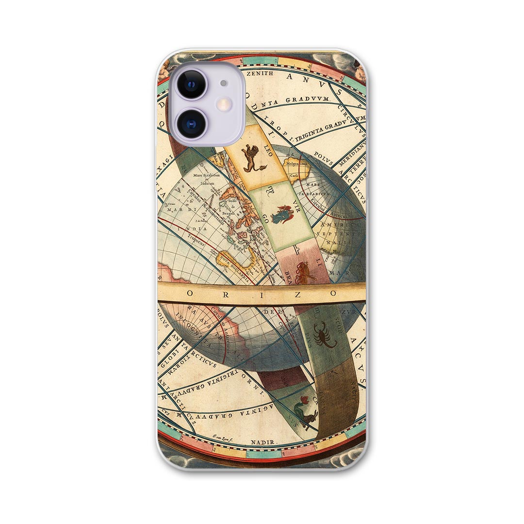 楽天スマコレiPhone11 6.1インチ 専用 ソフトケース docomo ドコモ ソフトケース スマホカバー スマホケース ケース カバー tpu 006091 写真・風景 地球　世界　地図