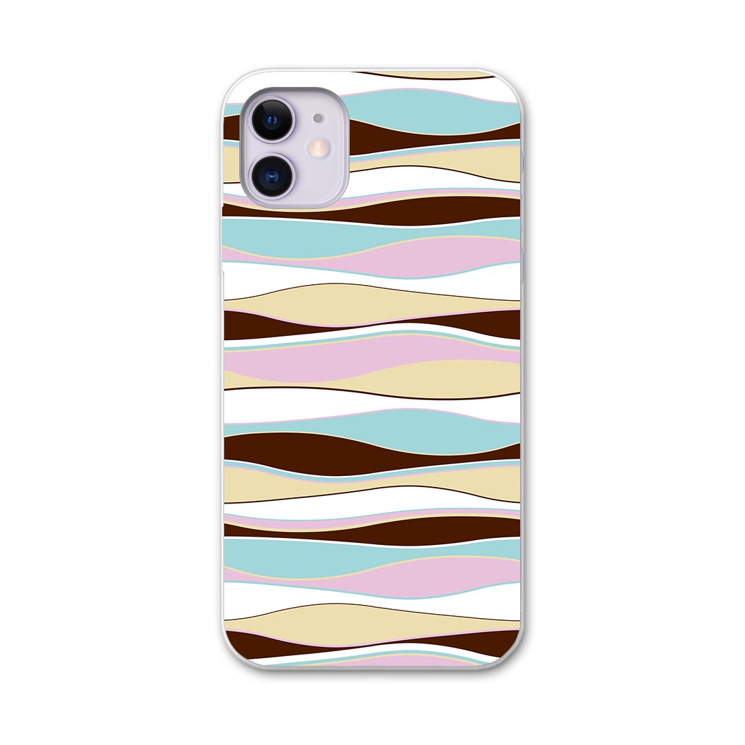 iPhone11 pro 5.8 インチ 専用 ソフトケース docomo ドコモ ソフトケース スマホカバー スマホケース ケース カバー tpu 006870 チェック・ボーダー パステル　模様