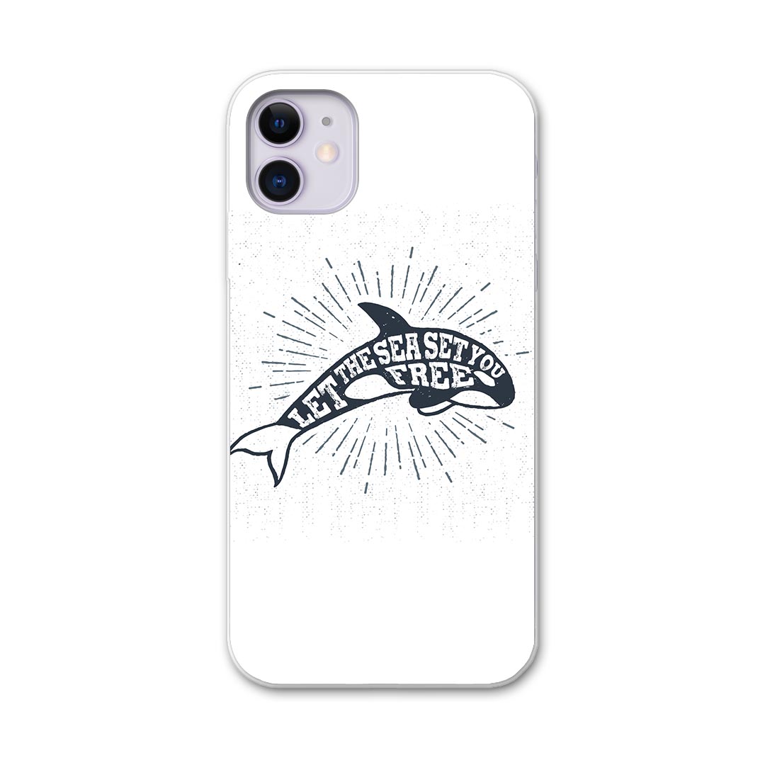 iPhone11 pro 5.8 インチ 専用 ソフトケース docomo ドコモ ソフトケース スマホカバー スマホケース ケース カバー tpu 011448 海　生き物　イルカ