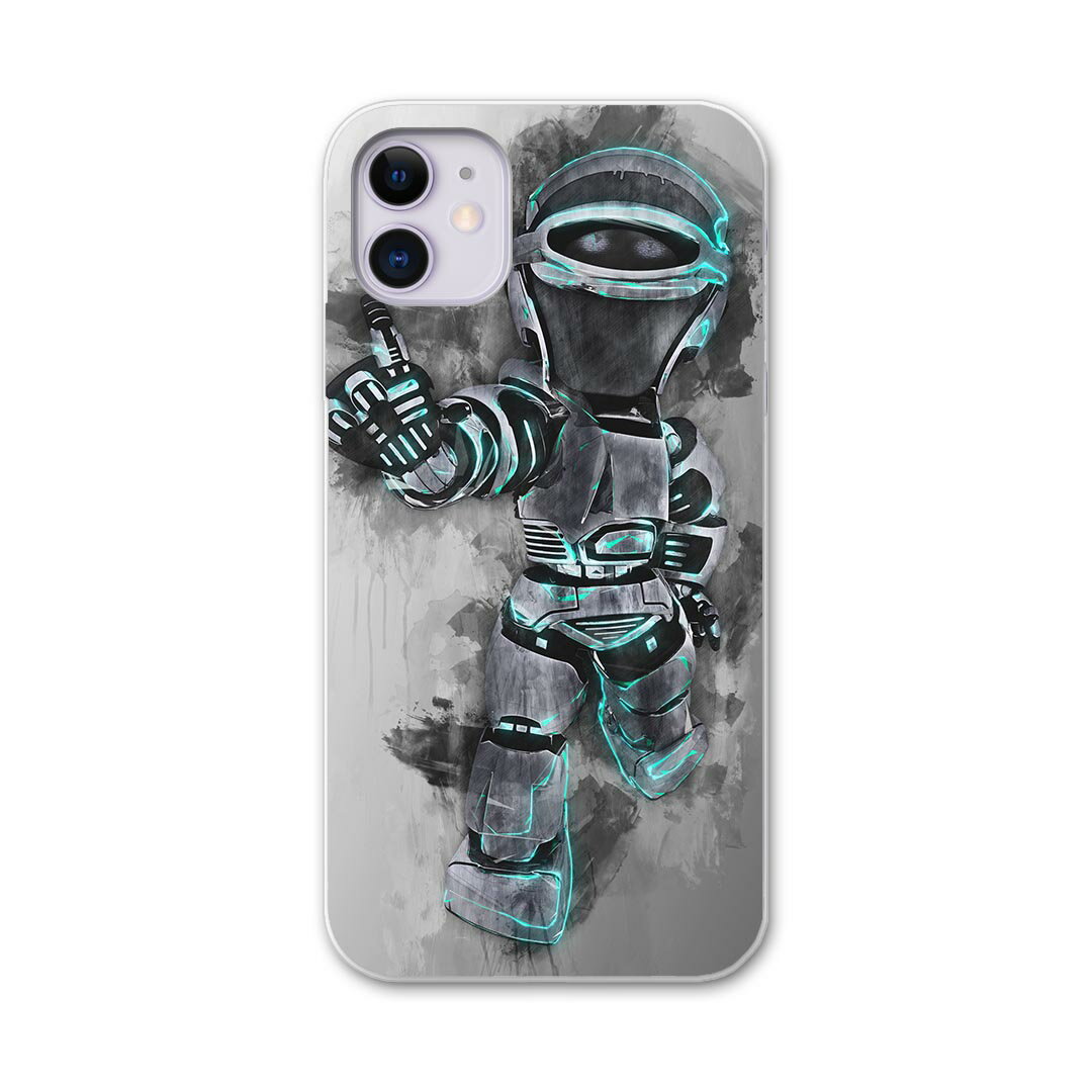 iPhone11 pro max 6.5 インチ 専用 ソフトケース ソフトケース スマホカバー スマホケース ケース カバー tpu 012629 ロボット　かっこいい　イラスト