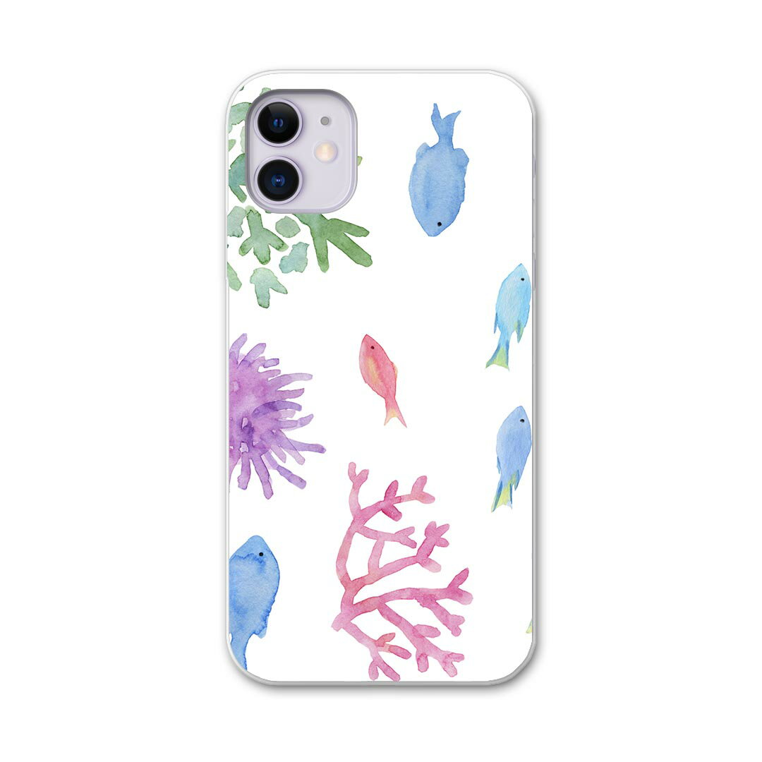 iPhone11 pro max 6.5 インチ 専用 ソフトケース ソフトケース スマホカバー スマホケース ケース カバー tpu 014279 海　魚　珊瑚