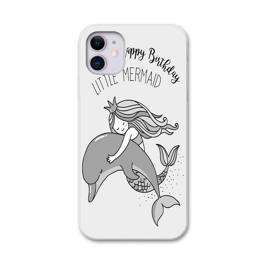 iPhone11 6.1インチ 専用 ソフトケース docomo ドコモ ソフトケース スマホカバー スマホケース ケース カバー tpu 014513 マーメイド　人魚　イルカ