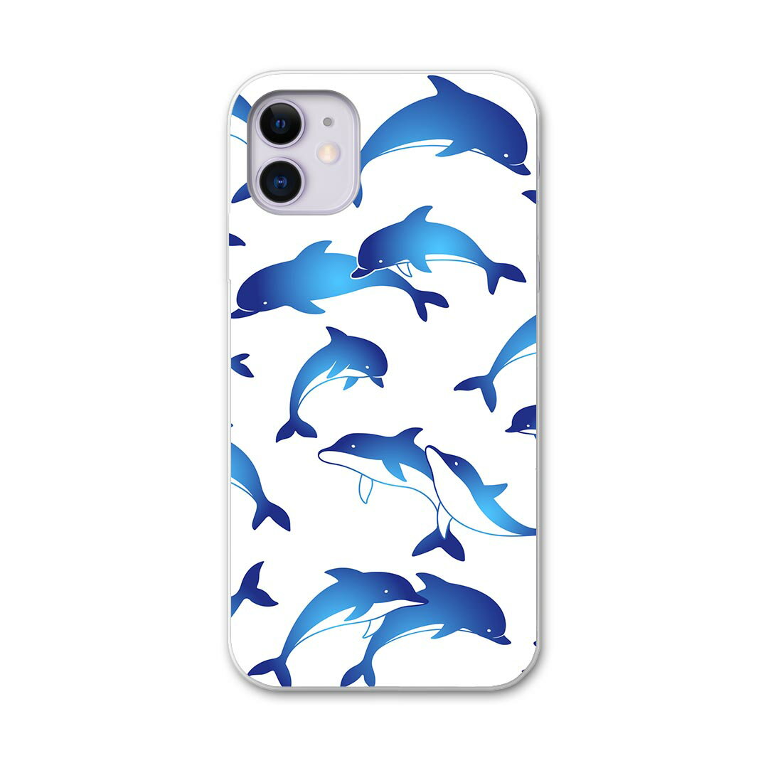 iPhone11 pro 5.8 インチ 専用 ソフトケース docomo ドコモ ソフトケース スマホカバー スマホケース ケース カバー tpu 014639 海　生き物　イルカ