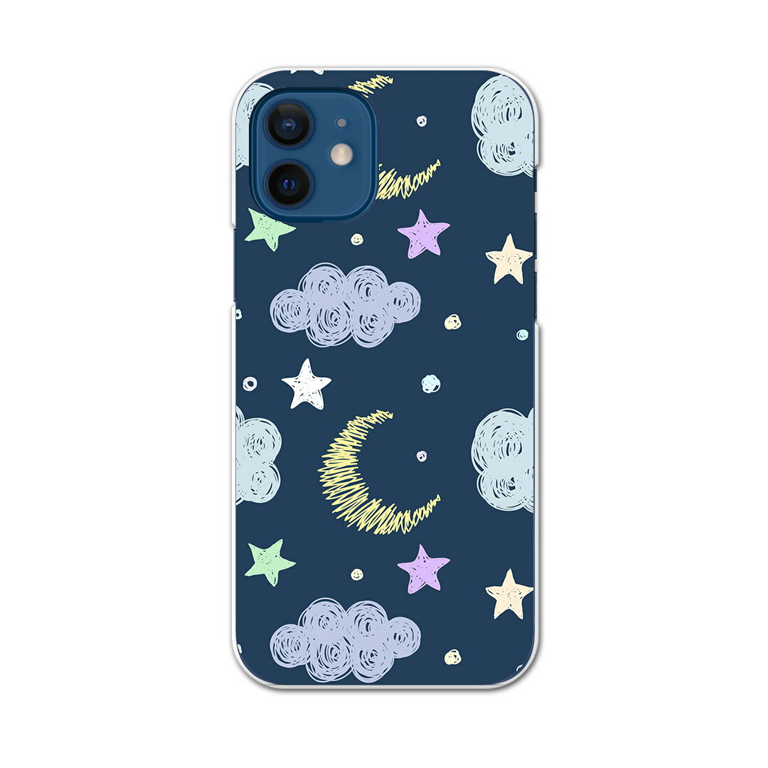 iPhone12 6.1インチ 専用 各キャリア iPhone 12 / iPhone12 Pro 共通対応 ドコモスマホ カバー ケース スマホケース スマホカバー PC ハードケース 009904 空　星　イラスト