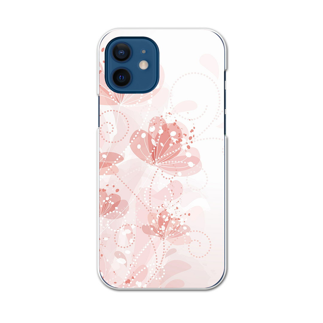 Mobile Phone - iPhone12 mini 5.4インチ 専用ハードケース アイフォン12 mini 用カバー igcase 各キャリア対応 スマホカバー カバー ケース pc ハードケース 004688 フラワー 花　フラワー　ピンク