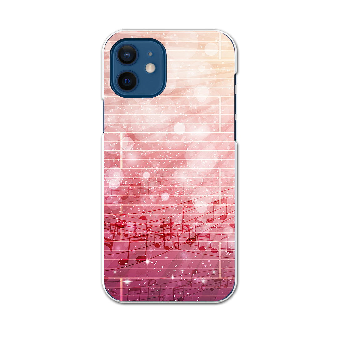 iPhone12 mini 5.4インチ 専用ハードケース アイフォン12 mini 用カバー igcase 各キャリア対応 スマホカバー カバー ケース pc ハードケース 006875 ラグジュアリー 音符　楽譜