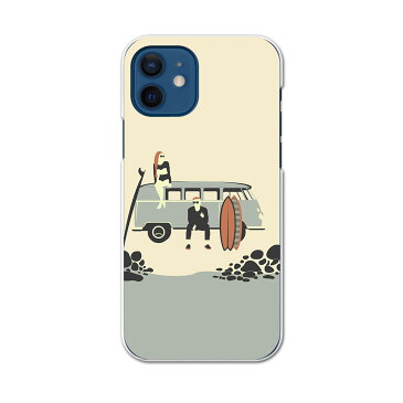 iPhone12 mini 5.4インチ 専用ハードケース アイフォン12 mini 用カバー igcase 各キャリア対応 スマホカバー カバー ケース pc ハードケース 010774 海 車 サーフィン