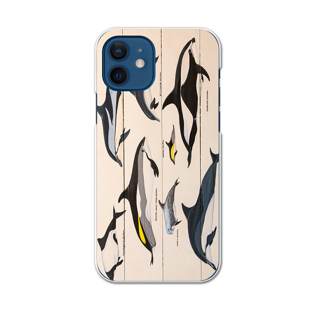 乐天商城 - iPhone12 mini 5.4インチ 専用ハードケース アイフォン12 mini 用カバー igcase 各キャリア対応 スマホカバー カバー ケース pc ハードケース 010935 海　イルカ　生き物