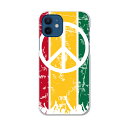 iPhone12 mini 5.4インチ 専用ハードケース アイフォン12 mini 用カバー igcase 各キャリア対応 スマホカバー カバー ケース pc ハードケース 011763 レゲエ ピース 音楽
