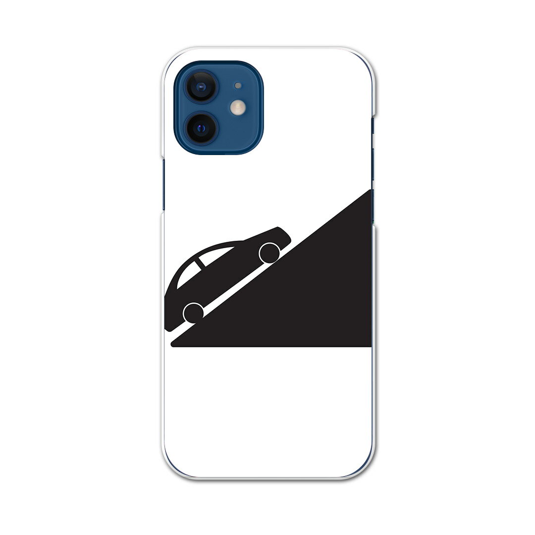 樂天商城 - iPhone12 Pro Max 6.7インチ 専用ケース ハードケース アイフォン12 pro max 用カバー igcase 各キャリア対応 スマホカバー カバー ケース pc ハードケース 016257 車　アイコン　モノクロ