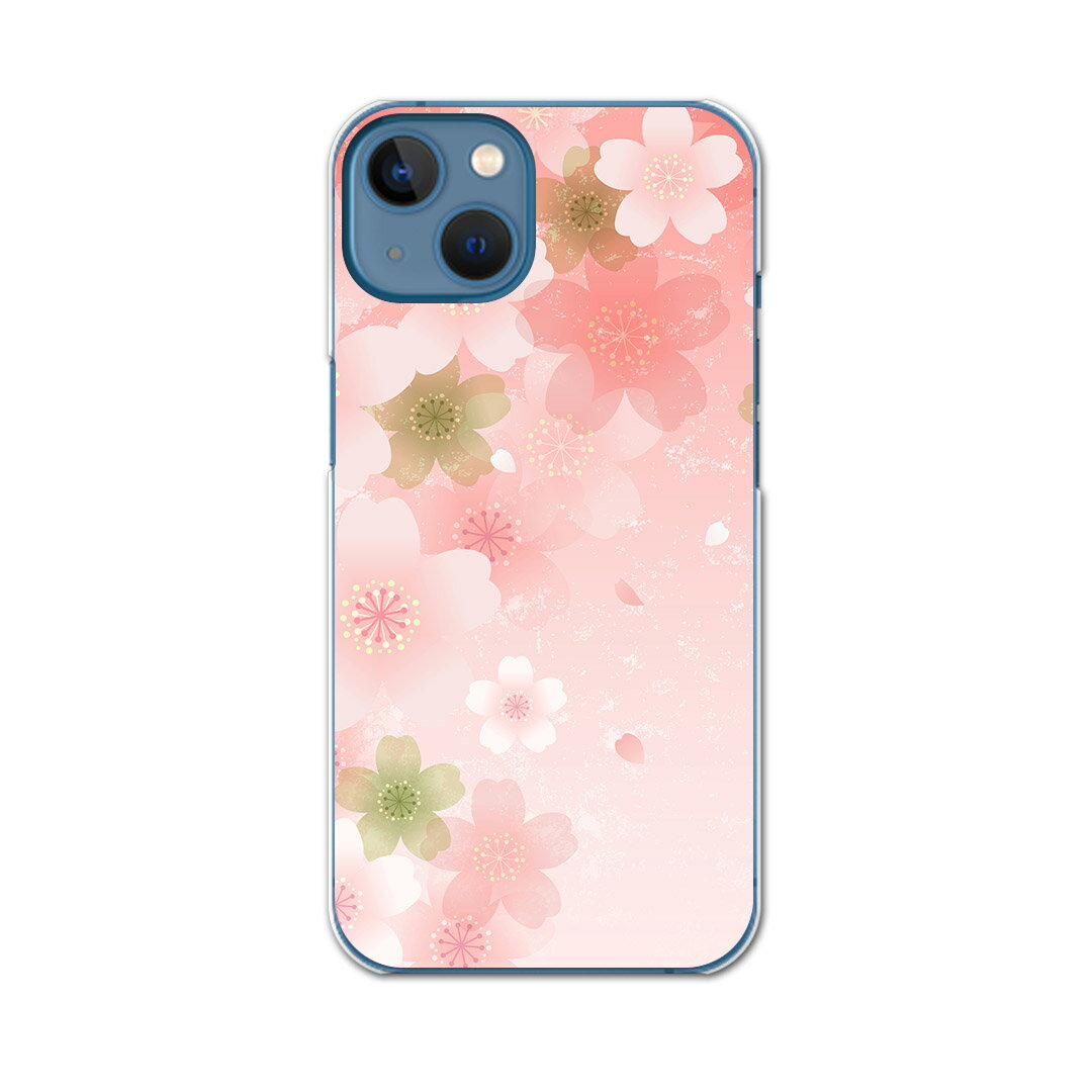igcase iPhone13 Apple 6.1インチ 専用 各キャリア iPhone 13 共通対応 ハードケース スマホカバー カバー ケース pc ハードケース 000987 フラワー 桜　花