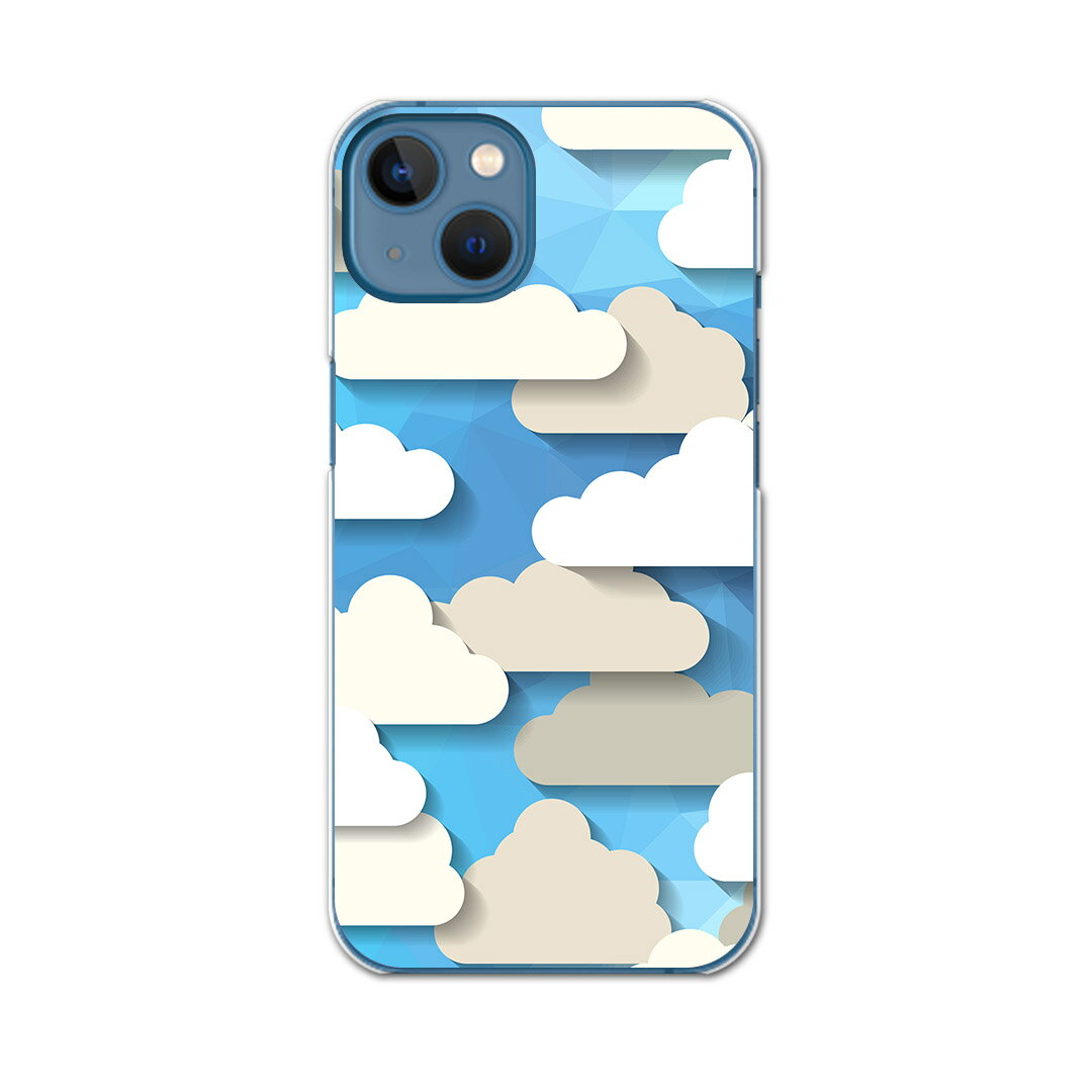 乐天商城 - igcase iPhone13 Apple 6.1インチ 専用 各キャリア iPhone 13 共通対応 ハードケース スマホカバー カバー ケース pc ハードケース 008524 ユニーク 雲　空　青　ブルー
