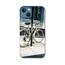 iphone14 6.1インチ tpu 各キャリア共通 スマホ カバー ケース スマホケース スマホカバー TPU ソフトケース 010828 自転車 写真 黄色
