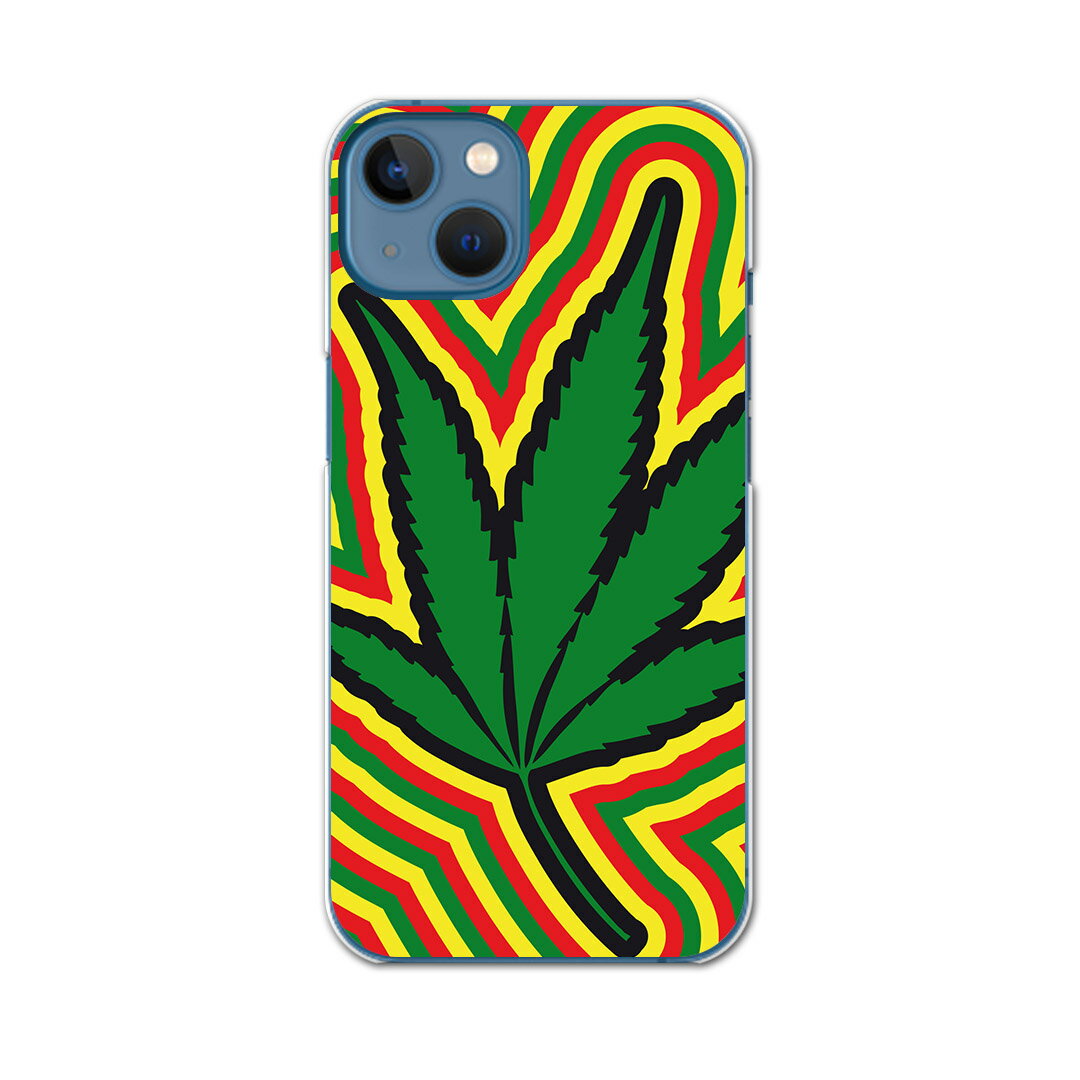 iphone14 6.1インチ tpu 各キャリア共通 スマホ カバー ケース スマホケース スマホカバー TPU ソフトケース 011825 レゲエ　植物　音楽