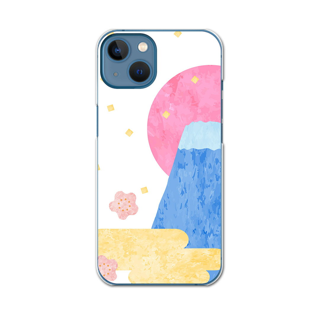 iphone14 6.1インチ tpu 各キャリア共通 スマホ カバー ケース スマホケース スマホカバー TPU ソフトケース 013560 富士山 お正月 イラスト