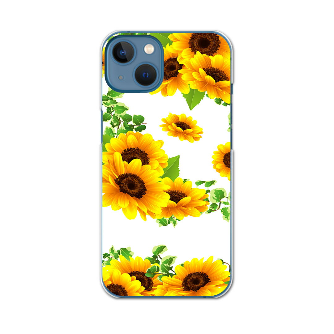 iphone14 6.1インチ tpu 各キャリア共通 スマホ カバー ケース スマホケース スマホカバー TPU ソフトケース 014078 ひまわり 夏 花