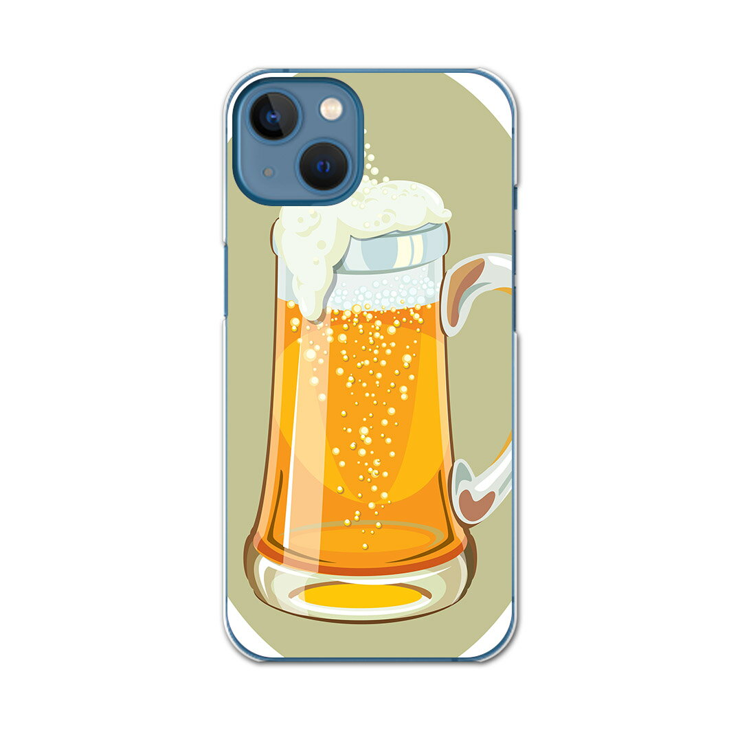 樂天商城 - iPhone13 mini 5.4インチ 専用ハードケース アイフォン13 mini 用カバー igcase 各キャリア対応 スマホカバー カバー ケース pc ハードケース 005499 その他 ビール　飲み物　イラスト