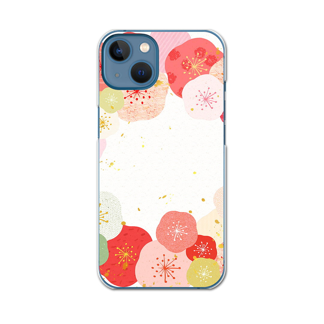 iPhone13 mini 5.4インチ 専用ハードケース アイフォン13 mini 用カバー igcase 各キャリア対応 スマホカバー カバー ケース pc ハードケース 006211 フラワー 花　フラワー　和風　和柄