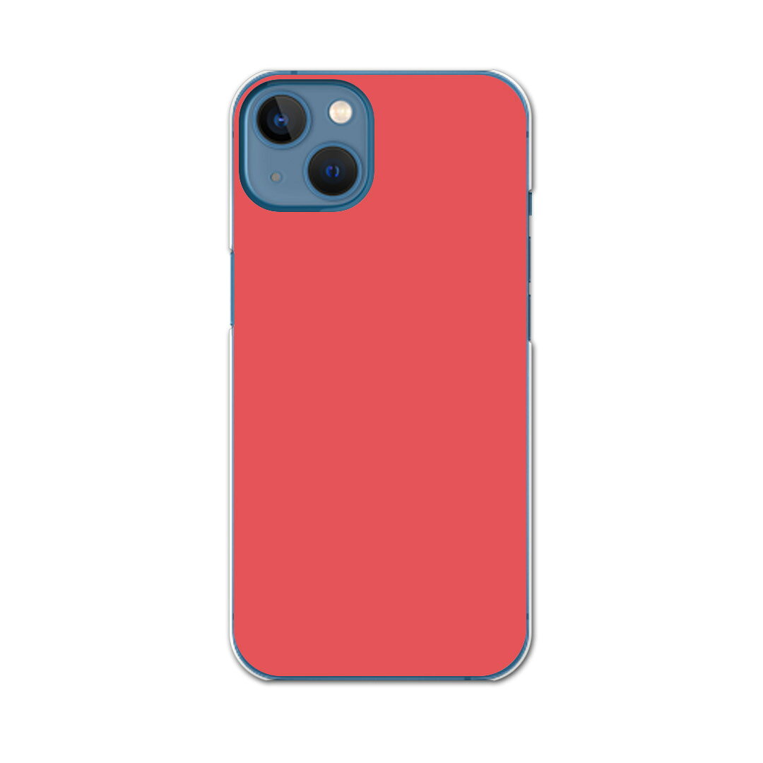 iPhone13 mini 5.4インチ 専用ハードケース アイフォン13 mini 用カバー igcase 各キャリア対応 スマホカバー カバー ケース pc ハードケース 008955 その他 シンプル　無地　赤