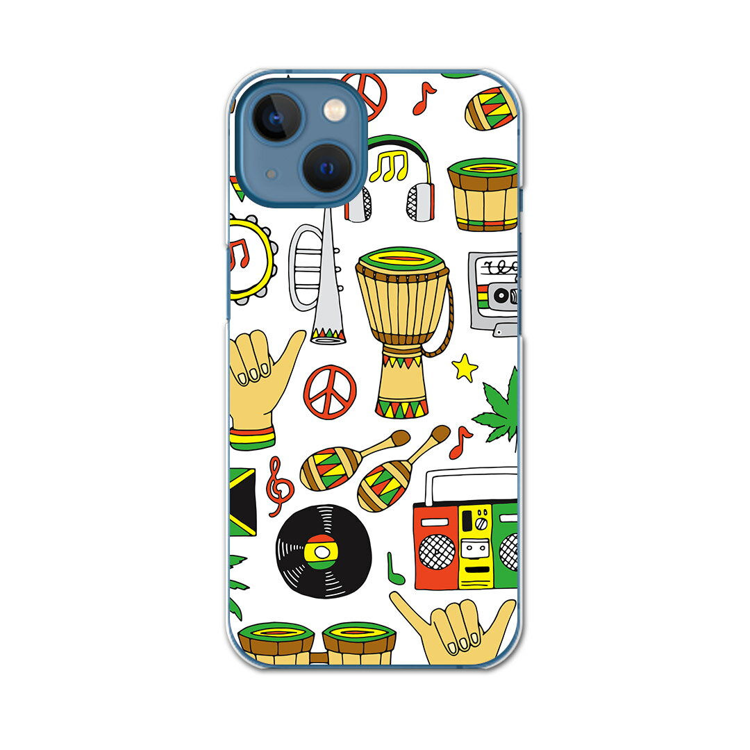 iPhone13 mini 5.4インチ 専用ハードケース アイフォン13 mini 用カバー igcase 各キャリア対応 スマホカバー カバー ケース pc ハードケース 010915 レゲエ　音楽　ミュージック