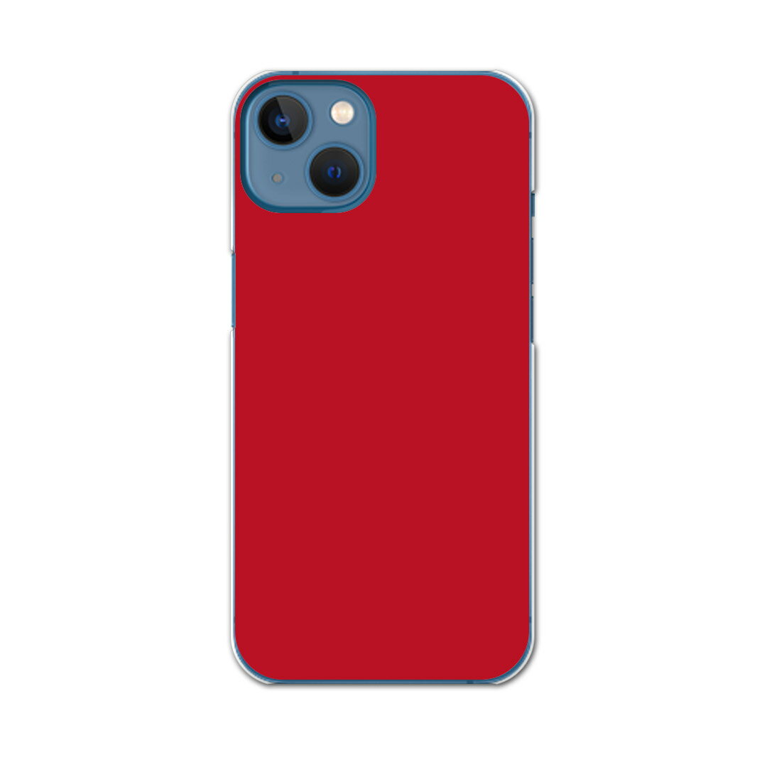 iPhone13 mini 5.4インチ 専用ハードケース アイフォン13 mini 用カバー igcase 各キャリア対応 スマホカバー カバー ケース pc ハードケース 012229 赤 単色 シンプル