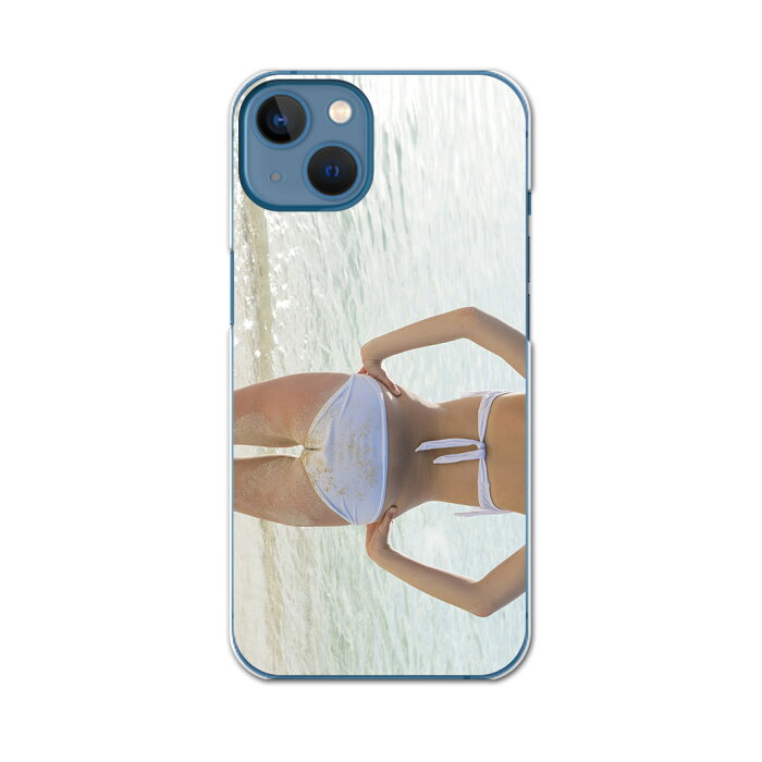 iPhone13 mini 5.4インチ 専用ハードケース アイフォン13 mini 用カバー igcase 各キャリア対応 スマホカバー カバー ケース pc ハードケース 014834 女の子　おしゃれ　海　海岸　水着