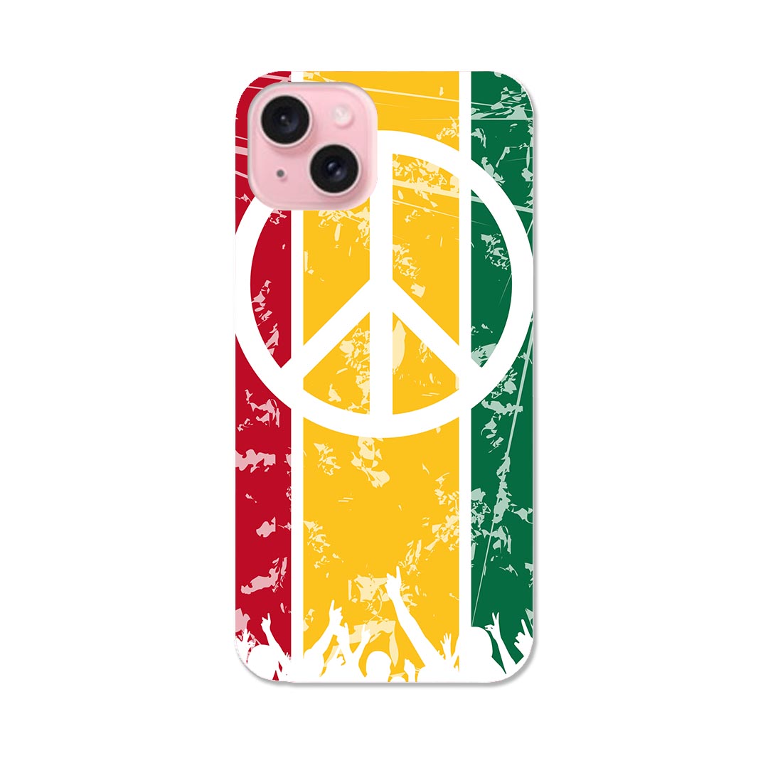 iPhone15 6.1インチ tpu 各キャリア共通 スマホ カバー ケース スマホケース スマホカバー TPU ソフトケース 011763 レゲエ　ピース　音楽