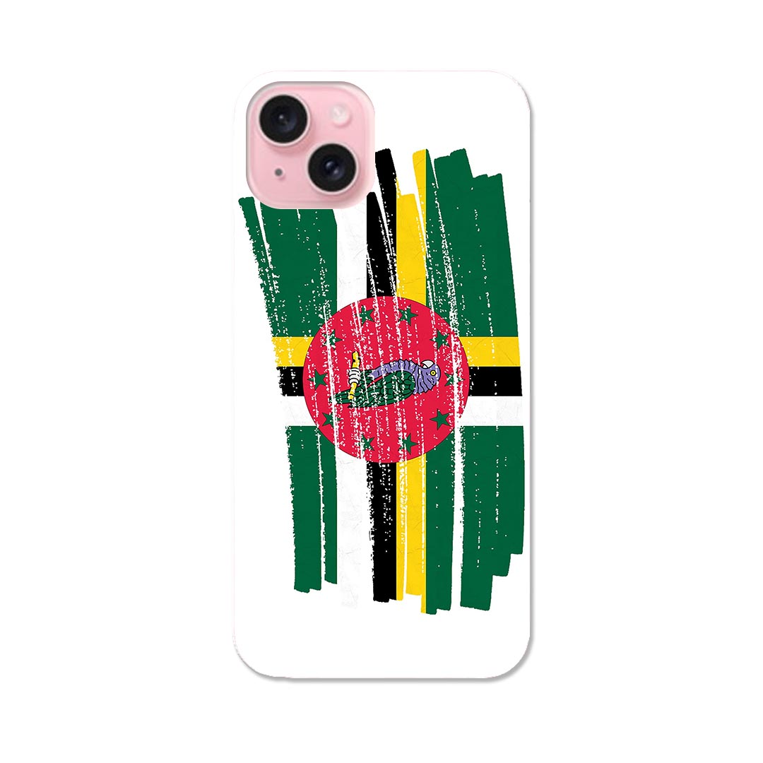 Mobile Phone Cases - iPhone15 6.1インチ tpu 各キャリア共通 スマホ カバー ケース スマホケース スマホカバー TPU ソフトケース 018434 国旗 dominica ドミニカ