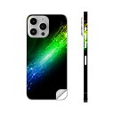iPhone14 iPhone15 用 スキンシール 全面スキンシール フル 背面 側面 ステッカー 保護シール iphone14plus iphone14pro iphone14promax iphone15plus iphone15pro iphone15promax 各種対応 虹色 模様 近未来 000023