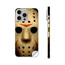 iPhone14 iPhone15 用 スキンシール 全面スキンシール フル 背面 側面 ステッカー 保護シール iphone14plus iphone14pro iphone14promax iphone15plus iphone15pro iphone15promax 各種対応 ジェイソン マスク 001054