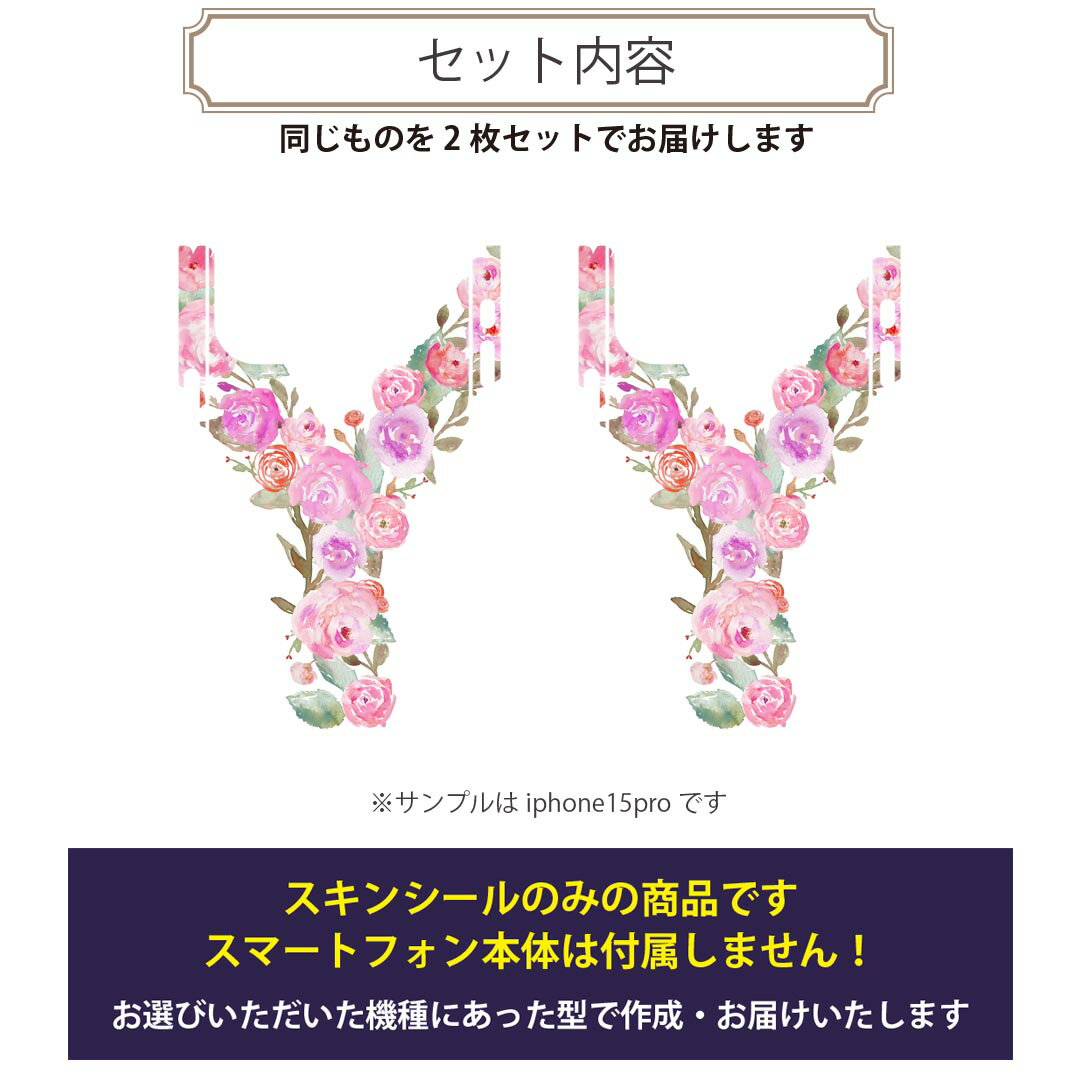 iPhone14 iPhone15 用 スキンシール 全面スキンシール フル 背面 側面 ステッカー 保護シール iphone14plus iphone14pro iphone14promax iphone15plus iphone15pro iphone15promax 各種対応 文字 y アルファベット　019520 2