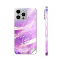 iPhone14 iPhone15 用 スキンシール 全面スキンシール フル 背面 側面 ステッカー 保護シール iphone14plus iphone14pro iphone14promax iphone15plus iphone15pro iphone15promax 各種対応 シンプル キラキラ 紫 002054