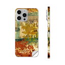 iPhone14 iPhone15 用 スキンシール 全面スキンシール フル 背面 側面 ステッカー 保護シール iphone14plus iphone14pro iphone14promax iphone15plus iphone15pro iphone15promax 各種対応 英語 文字 ビンテージ 002488