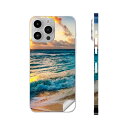 iPhone14 iPhone15 用 スキンシール 全面スキンシール フル 背面 側面 ステッカー 保護シール iphone14plus iphone14pro iphone14promax iphone15plus iphone15pro iphone15promax 各種対応 海 写真 景色 022948