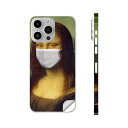iPhone14 iPhone15 用 スキンシール 全面スキンシール フル 背面 側面 ステッカー 保護シール iphone14plus iphone14pro iphone14promax iphone15plus iphone15pro iphone15promax 各種対応 モナリザ マスク 023570
