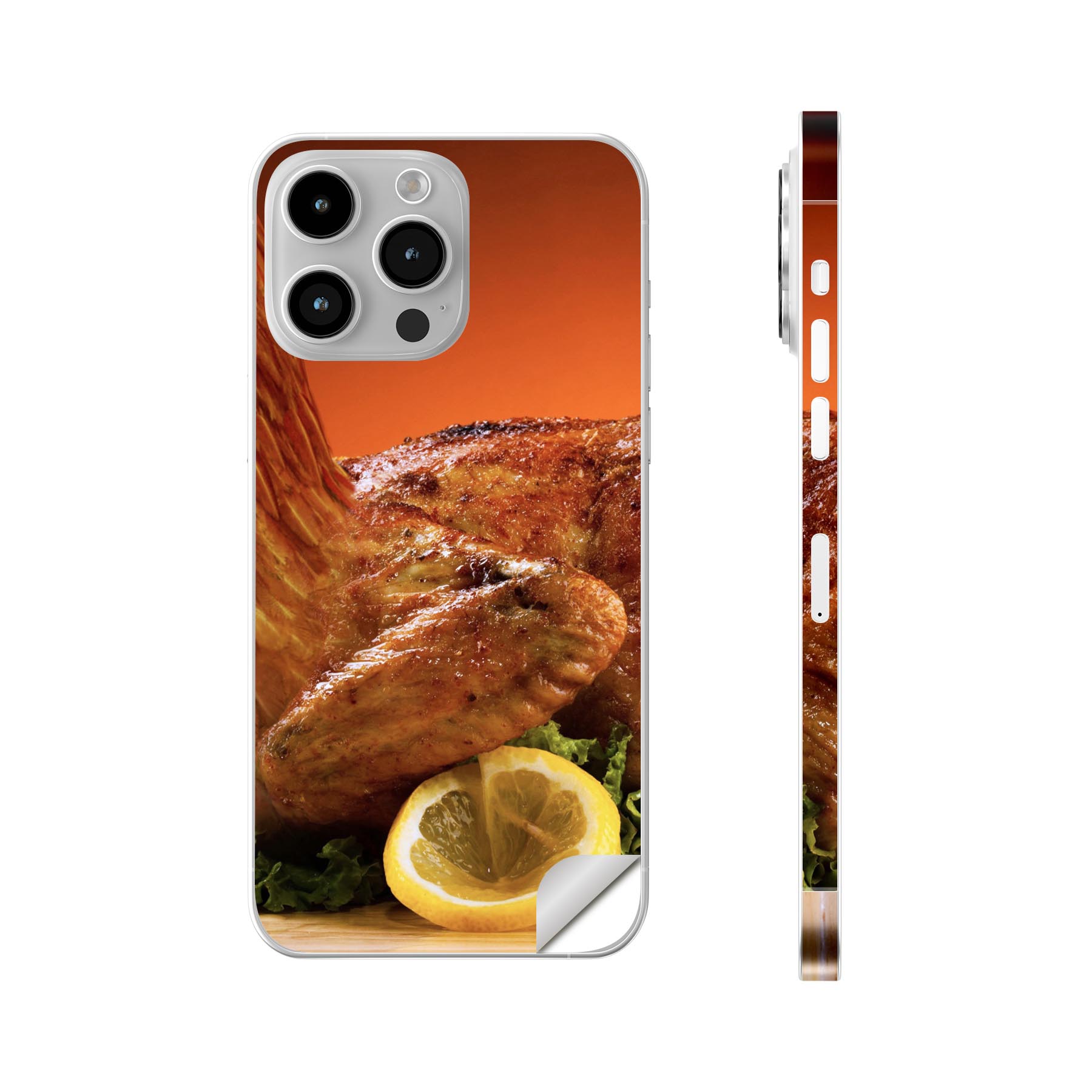 iPhone14 iPhone15 用 スキンシール 全面スキンシール フル 背面 側面 ステッカー 保護シール iphone14plus iphone14pro iphone14promax iphone15plus iphone15pro iphone15promax 各種対応 ニワトリ　チキン　　025880