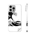 iPhone14 iPhone15 用 スキンシール 全面スキンシール フル 背面 側面 ステッカー 保護シール iphone14plus iphone14pro iphone14promax iphone15plus iphone15pro iphone15promax 各種対応 葛飾北斎 浮世絵 032052