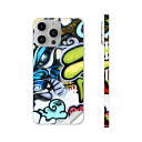 iPhone14 iPhone15 用 スキンシール 全面スキンシール フル 背面 側面 ステッカー 保護シール iphone14plus iphone14pro iphone14promax iphone15plus iphone15pro iphone15promax 各種対応 イラスト キャラクター モンスター 005009