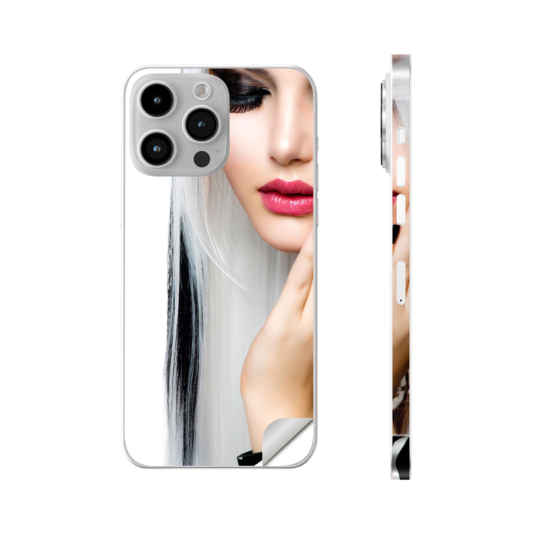 iPhone14 iPhone15 用 スキンシール 全面スキンシール フル 背面 側面 ステッカー 保護シール iphone14plus iphone14pro iphone14promax iphone15plus iphone15pro iphone15promax 各種対応 写真 人物 006052