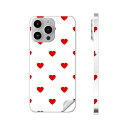 iPhone14 iPhone15 用 スキンシール 全面スキンシール フル 背面 側面 ステッカー 保護シール iphone14plus iphone14pro iphone14promax iphone15plus iphone15pro iphone15promax 各種対応 ハート 模様 007201