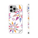 iPhone14 iPhone15 用 スキンシール 全面スキンシール フル 背面 側面 ステッカー 保護シール iphone14plus iphone14pro iphone14promax iphone15plus iphone15pro iphone15promax 各種対応 カラフル 花 008280