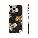 iPhone14 iPhone15 用 スキンシール 全面スキンシール フル 背面 側面 ステッカー 保護シール iphone14plus iphone14pro iphone14promax iphone15plus iphone15pro iphone15promax 各種対応 虎 龍 和柄 011647