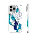 iPhone14 iPhone15 用 スキンシール 全面スキンシール フル 背面 側面 ステッカー 保護シール iphone14plus iphone14pro iphone14promax iphone15plus iphone15pro iphone15promax 各種対応 ドリームキャッチャー 青 011775