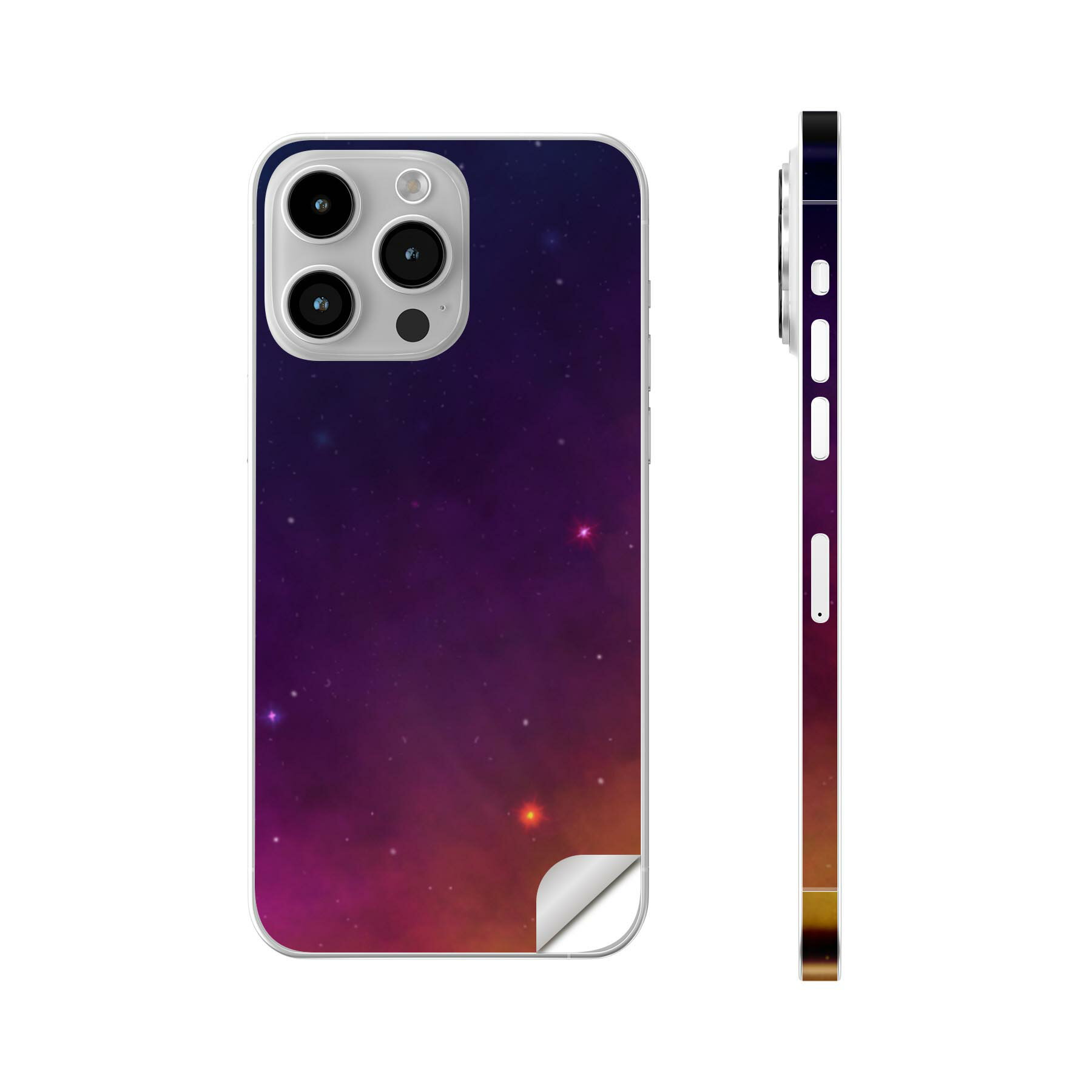 Rakuten - iPhone14 iPhone15 用 スキンシール 全面スキンシール フル 背面 側面 ステッカー 保護シール iphone14plus iphone14pro iphone14promax iphone15plus iphone15pro iphone15promax 各種対応 空　夜　星　011809