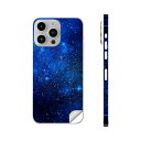 iPhone14 iPhone15 用 スキンシール 全面スキンシール フル 背面 側面 ステッカー 保護シール iphone14plus iphone14pro iphone14promax iphone15plus iphone15pro iphone15promax 各種対応 空 夜空 星 012483